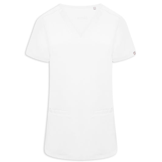 Ari Two Pocket Scrub Top - BEH-4955 - White - 3XL