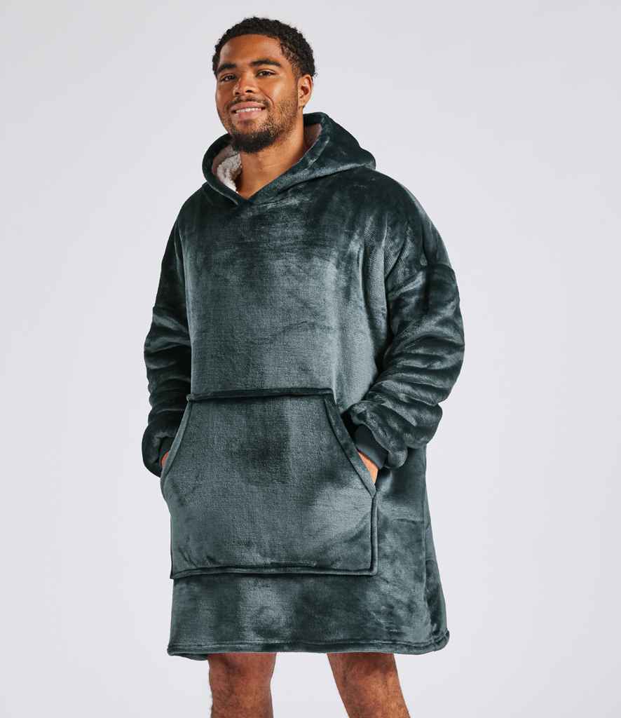 Brand Lab Oversized Hooded Blanket | Charcoal