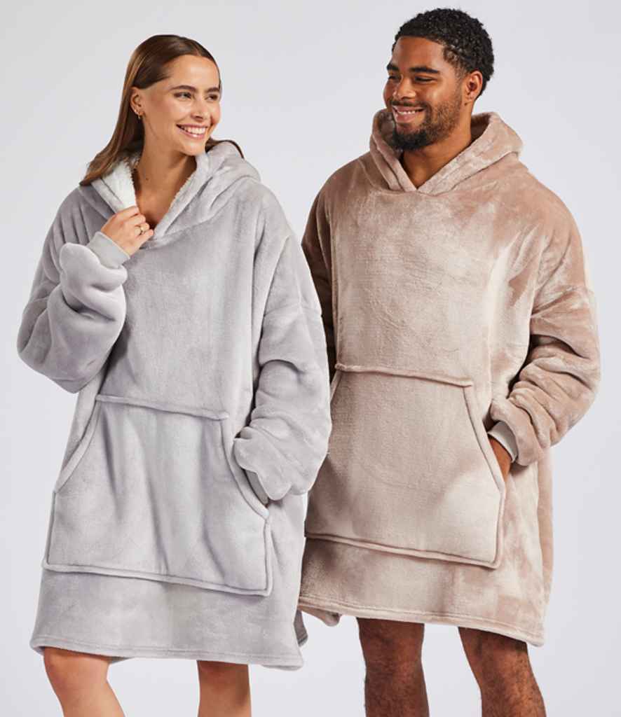Brand Lab Oversized Hooded Blanket | Silver Grey