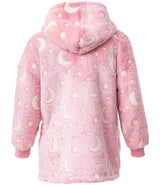 Brand Lab Kids Oversized Hooded Blanket | Blush Pink Glow In The Dark thumbnail 2