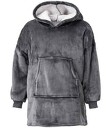 Brand Lab Kids Oversized Hooded Blanket | Charcoal thumbnail 1