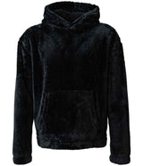 Brand Lab Unisex Fluffy Fleece Hoodie | Black thumbnail 4