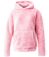 Brand Lab Unisex Fluffy Fleece Hoodie | Blush Pink thumbnail 4
