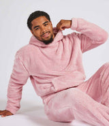 Brand Lab Unisex Fluffy Fleece Hoodie | Blush Pink thumbnail 3