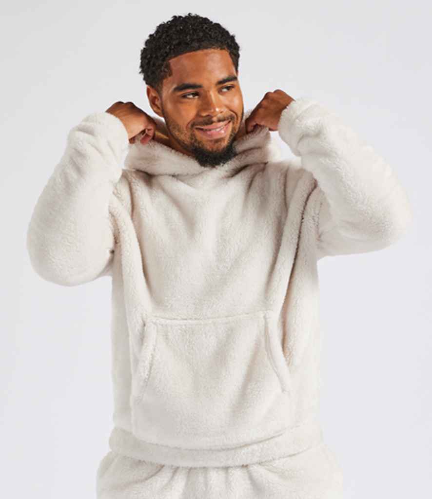 Brand Lab Unisex Fluffy Fleece Hoodie | Natural