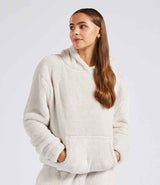 Brand Lab Unisex Fluffy Fleece Hoodie | Natural thumbnail 2