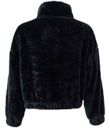 Brand Lab Ladies Fluffy 1/4 Zip Fleece | Black thumbnail 3
