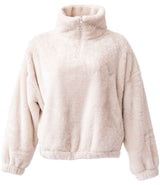 Brand Lab Ladies Fluffy 1/4 Zip Fleece | Natural thumbnail 4