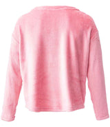 Brand Lab Ladies Plush Fleece Crew Neck Sweatshirt | Blush Pink thumbnail 3