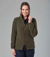 Brook Taverner Unisex Baltimore Fleece Jacket | Olive Green thumbnail 2