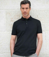 Brook Taverner Hampton Premium Cotton Polo Shirt | Black thumbnail 1