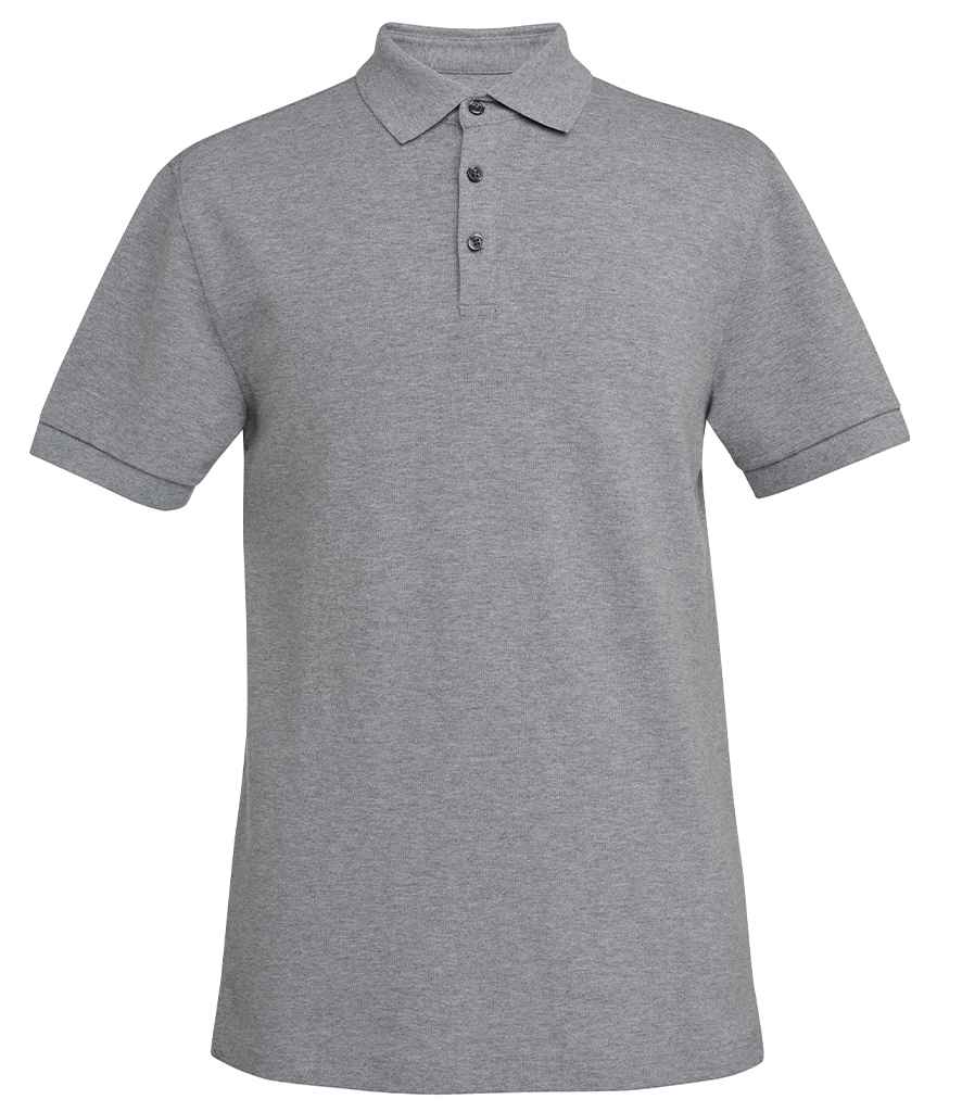 Brook Taverner Hampton Premium Cotton Polo Shirt | Grey Marl