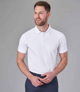 Brook Taverner Hampton Premium Cotton Polo Shirt | White thumbnail 1