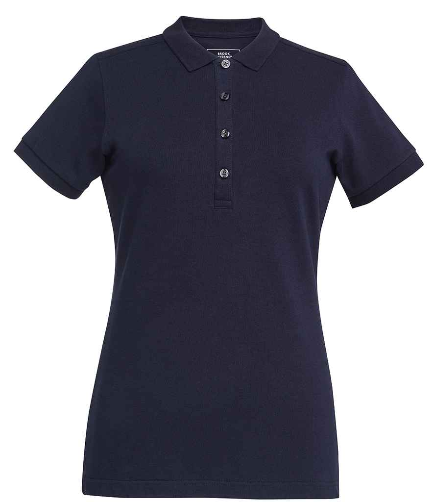 Brook Taverner Ladies Arlington Premium Cotton Polo Shirt | Navy