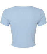 Bella Ladies Micro Rib Baby T-Shirt | Solid Baby Blue Blend thumbnail 5