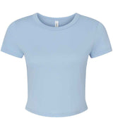 Bella Ladies Micro Rib Baby T-Shirt | Solid Baby Blue Blend thumbnail 4