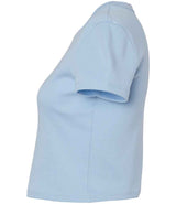 Bella Ladies Micro Rib Baby T-Shirt | Solid Baby Blue Blend thumbnail 6