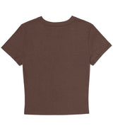 Bella Ladies Micro Rib Baby T-Shirt | Solid cocoa blend thumbnail 5