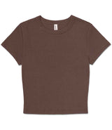 Bella Ladies Micro Rib Baby T-Shirt | Solid cocoa blend thumbnail 4