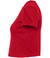 Bella Ladies Micro Rib Baby T-Shirt | Solid Red Blend thumbnail 6