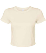 Bella Ladies Micro Rib Baby T-Shirt | Solid Natural Blend thumbnail 4