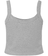 Bella Ladies Micro Rib Spaghetti Strap Tank Top | Athletic Heather thumbnail 5