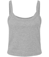 Bella Ladies Micro Rib Spaghetti Strap Tank Top | Athletic Heather thumbnail 4