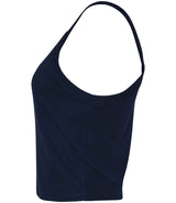 Bella Ladies Micro Rib Spaghetti Strap Tank Top | Solid Navy Blend thumbnail 6