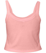 Bella Ladies Micro Rib Spaghetti Strap Tank Top | Solid Pink Blend thumbnail 5