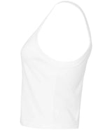 Bella Ladies Micro Rib Spaghetti Strap Tank Top | Solid White Blend thumbnail 6