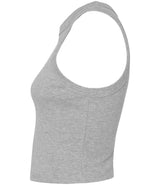 Bella Ladies Micro Rib Racer Tank Top | Athletic Heather thumbnail 6