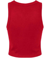 Bella Ladies Micro Rib Racer Tank Top | Solid Red Blend thumbnail 5