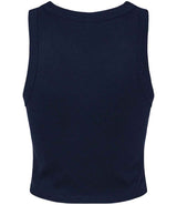 Bella Ladies Micro Rib Racer Tank Top | Solid Navy Blend thumbnail 5