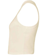 Bella Ladies Micro Rib Racer Tank Top | Solid Natural Blend thumbnail 6