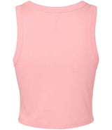 Bella Ladies Micro Rib Racer Tank Top | Solid Pink Blend thumbnail 5