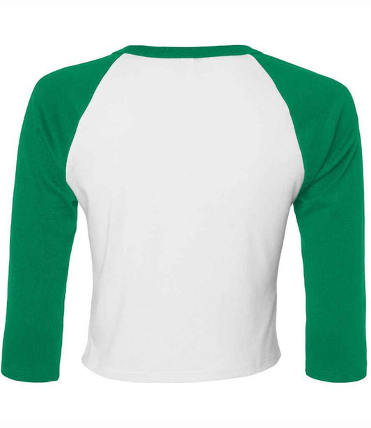 Bella Ladies Micro Rib 3/4 Raglan Baby T-Shirt
