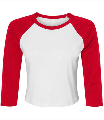 Bella Ladies Micro Rib 3/4 Raglan Baby T-Shirt