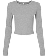 Bella Micro Rib Long Sleeve Baby T-Shirt | Athletic Heather thumbnail 4