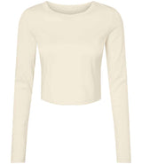 Bella Micro Rib Long Sleeve Baby T-Shirt | Solid Natural Blend thumbnail 4