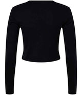 Bella Micro Rib Long Sleeve Baby T-Shirt | Solid Black Blend thumbnail 5
