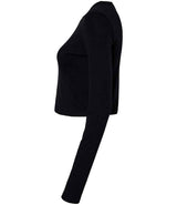 Bella Micro Rib Long Sleeve Baby T-Shirt | Solid Black Blend thumbnail 6