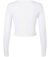 Bella Micro Rib Long Sleeve Baby T-Shirt | Solid White Blend thumbnail 5