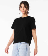Bella Ladies Heavy Boxy T-Shirt | Black thumbnail 3