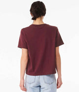 Bella Ladies Heavy Boxy T-Shirt | Maroon thumbnail 2