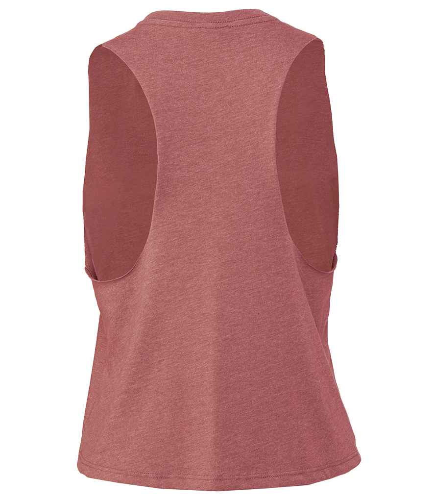 Bella Ladies Racer Back Cropped Tank Top