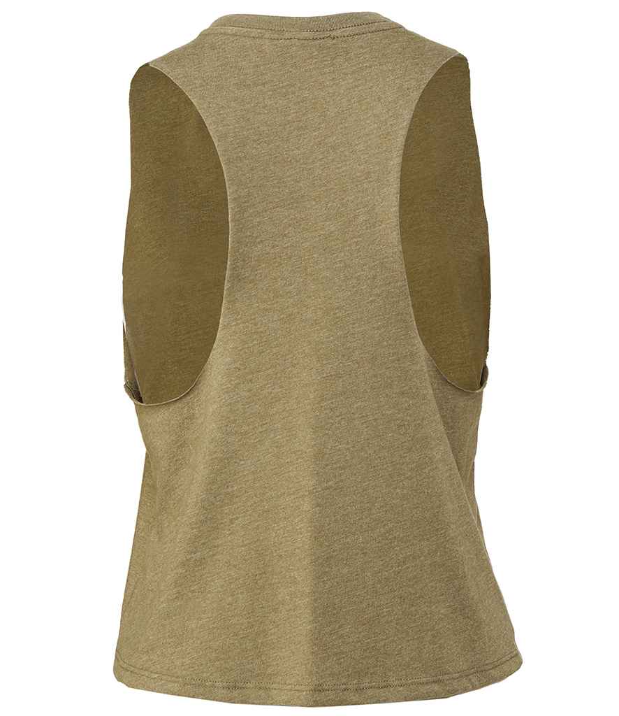 Bella Ladies Racer Back Cropped Tank Top