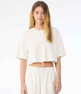 Bella Ladies Heavyweight Washed Cropped T-Shirt | Vintage White thumbnail 1