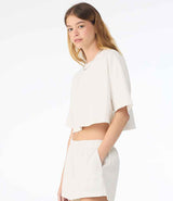Bella Ladies Heavyweight Washed Cropped T-Shirt | Vintage White thumbnail 3