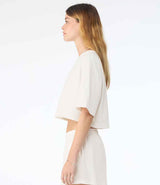 Bella Ladies Heavyweight Washed Cropped T-Shirt | Vintage White thumbnail 4