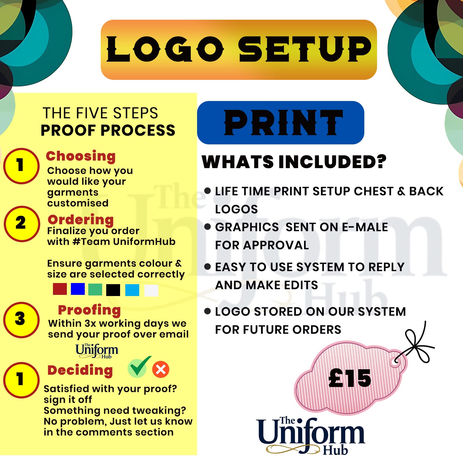 Logo Set Up Printed